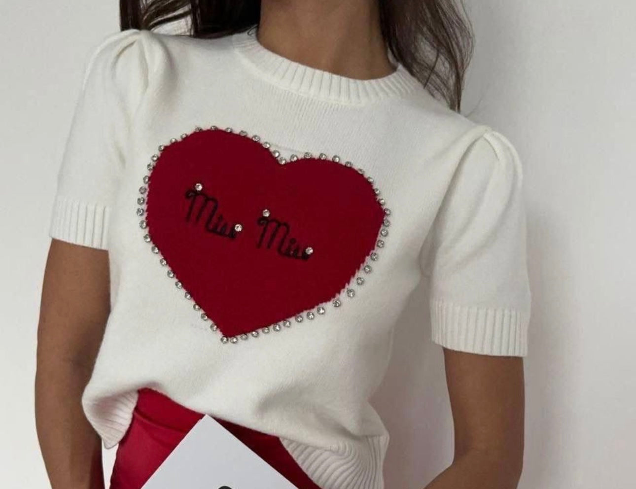 Muu muu heart sweater shirt
