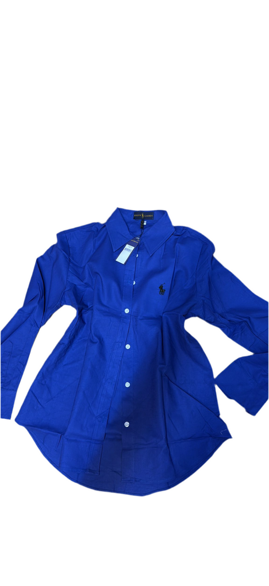 Royal blue blouse