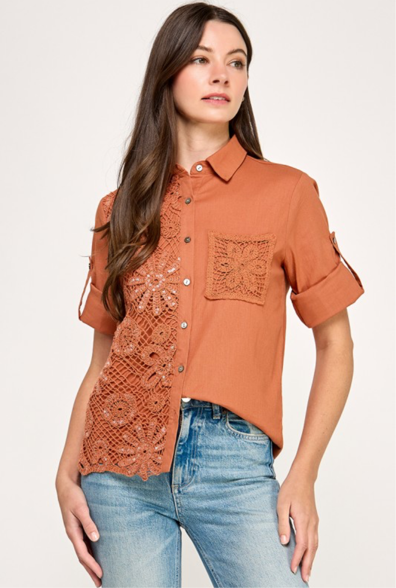 Natalia flower blouse