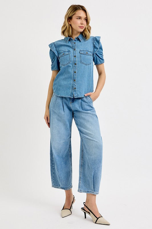 Jessica denim blouse