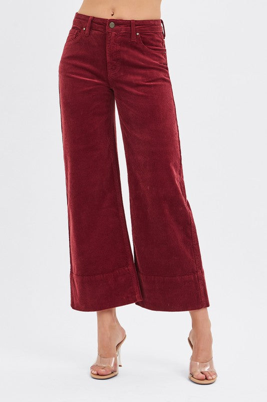 Red velvet jeans