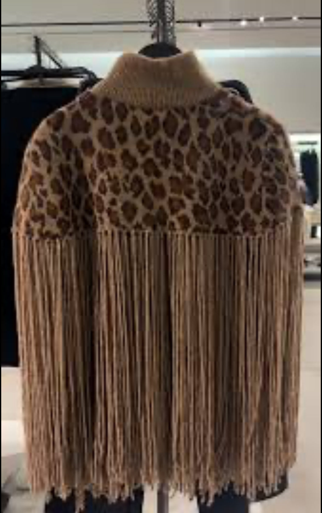 Animal print satchel