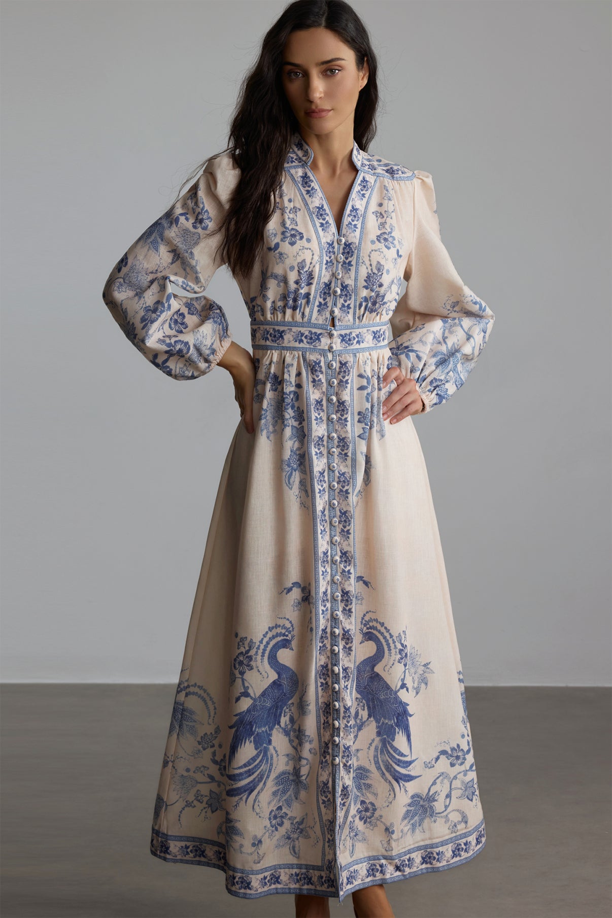 Blue Venetian dress