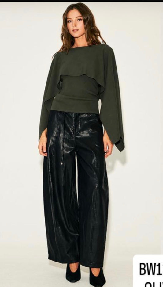Olive blouse