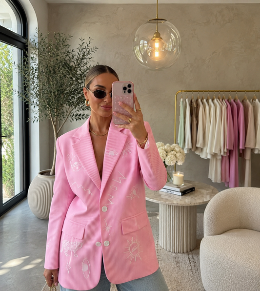 Pink blazer