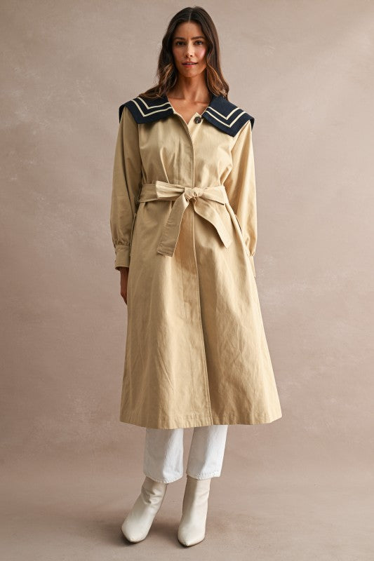Sailor trench coat