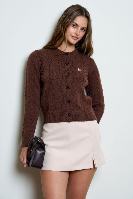 Brown horse sweater