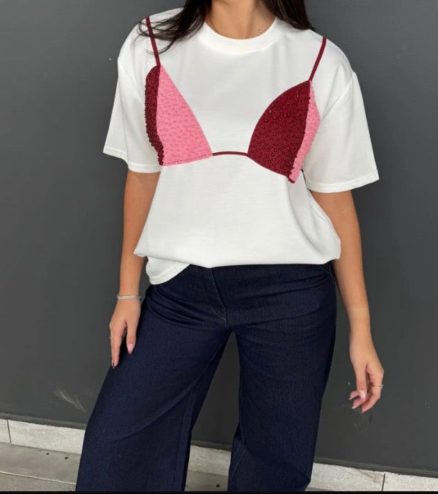 Pink wine Tshirt