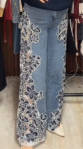 Blue flower jeans