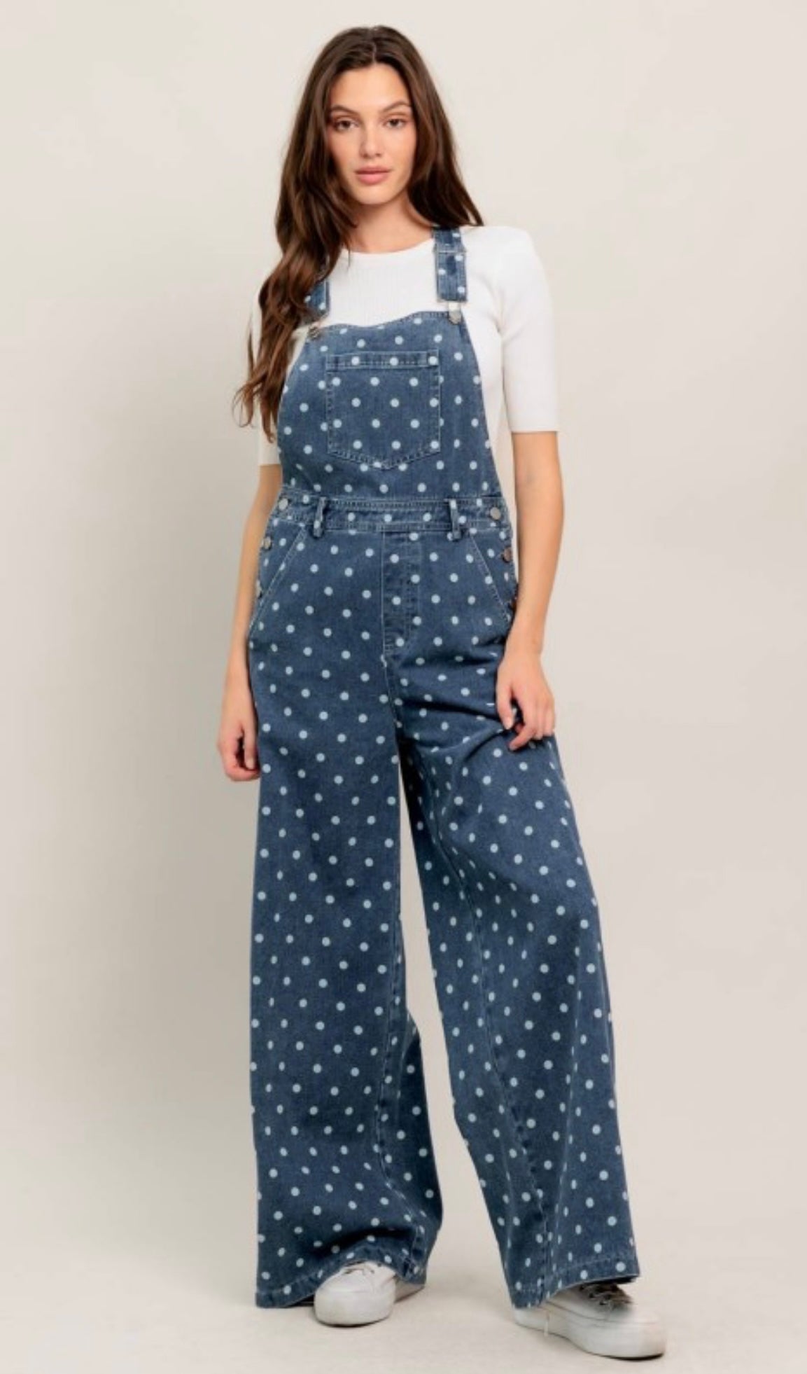 Polka dot  overalls