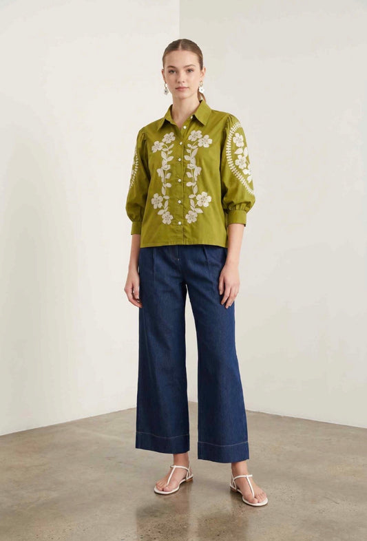 Olive blouse