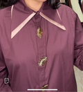 Gold button blouse