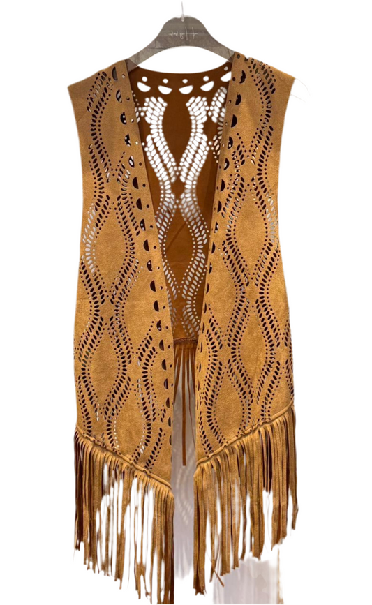 Suede vest
