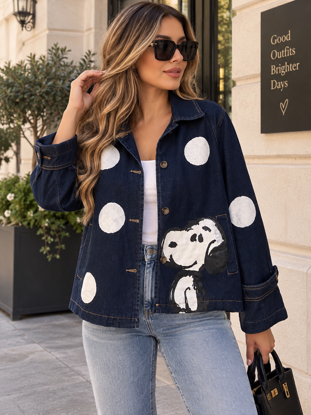 Snoopy denim jacket
