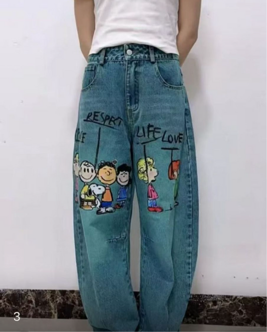 Peace and love Jeans