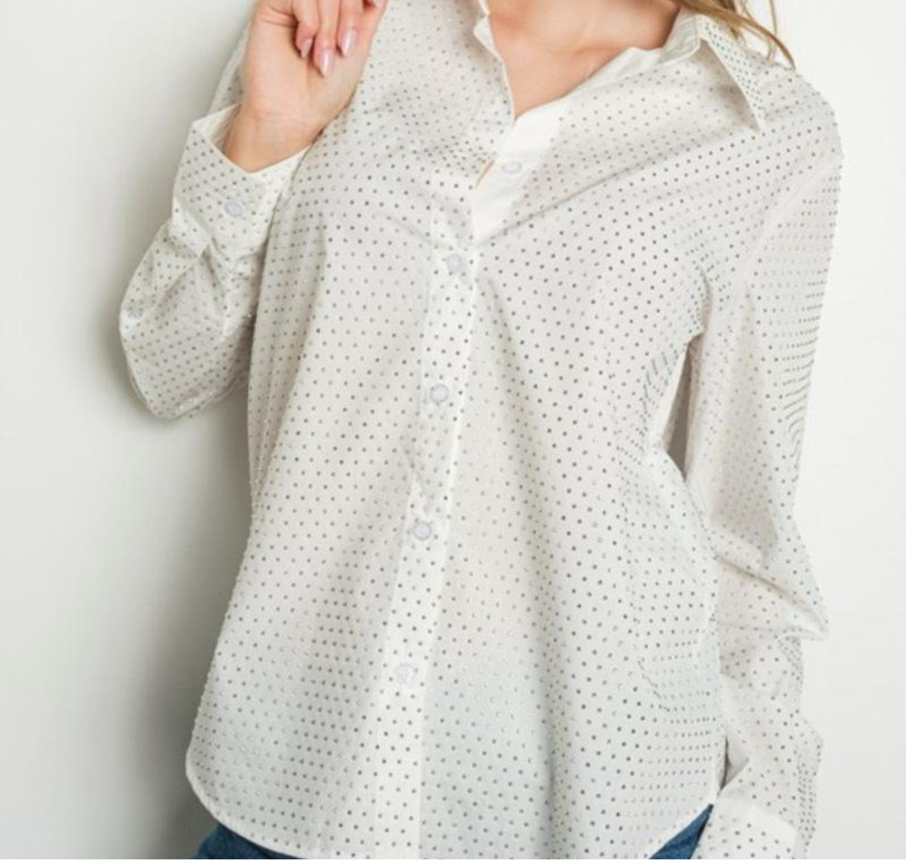 Rhinestone blouse