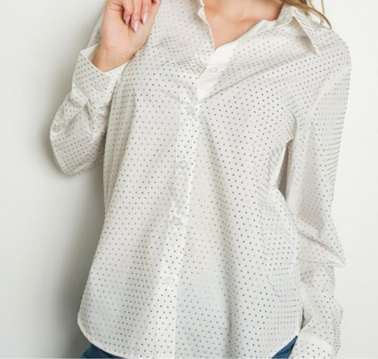 Rhinestone blouse