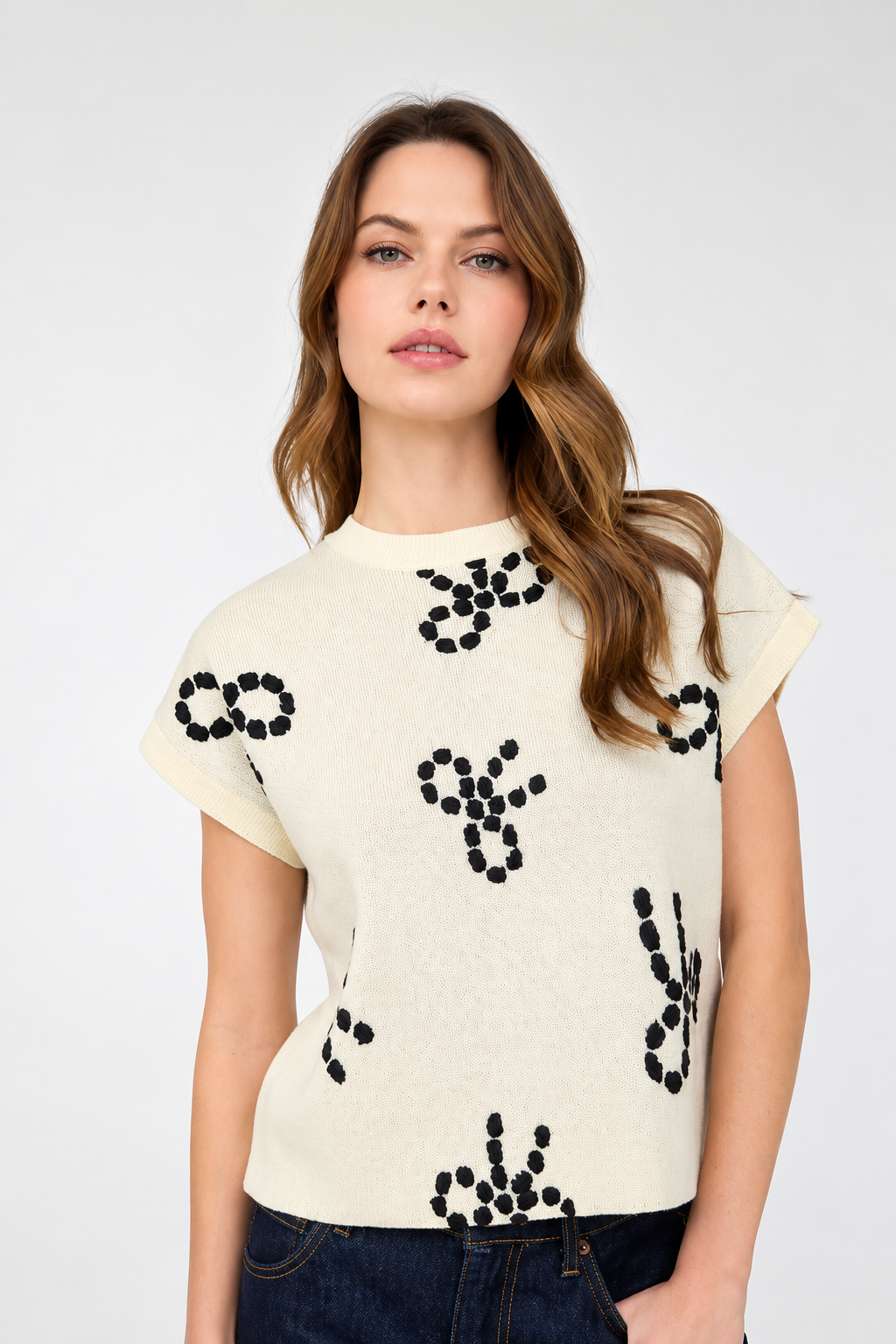 Bow sweater top