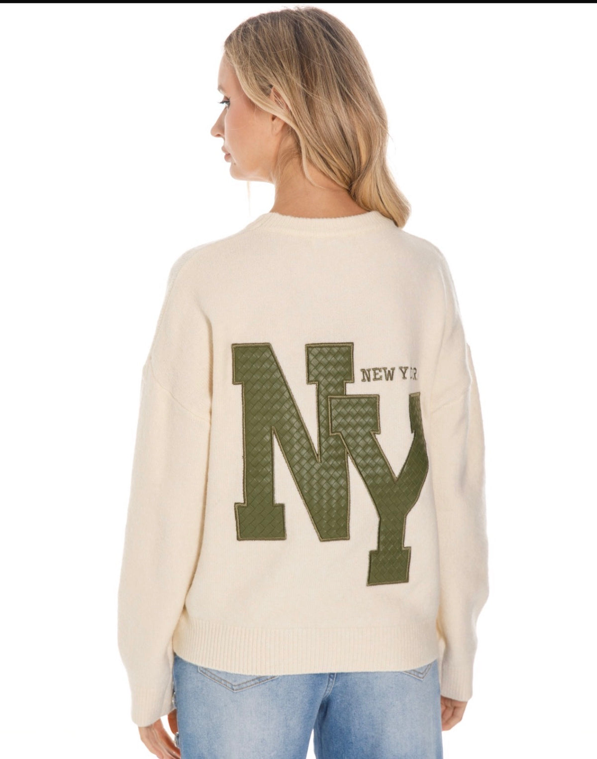 Ny green sweater