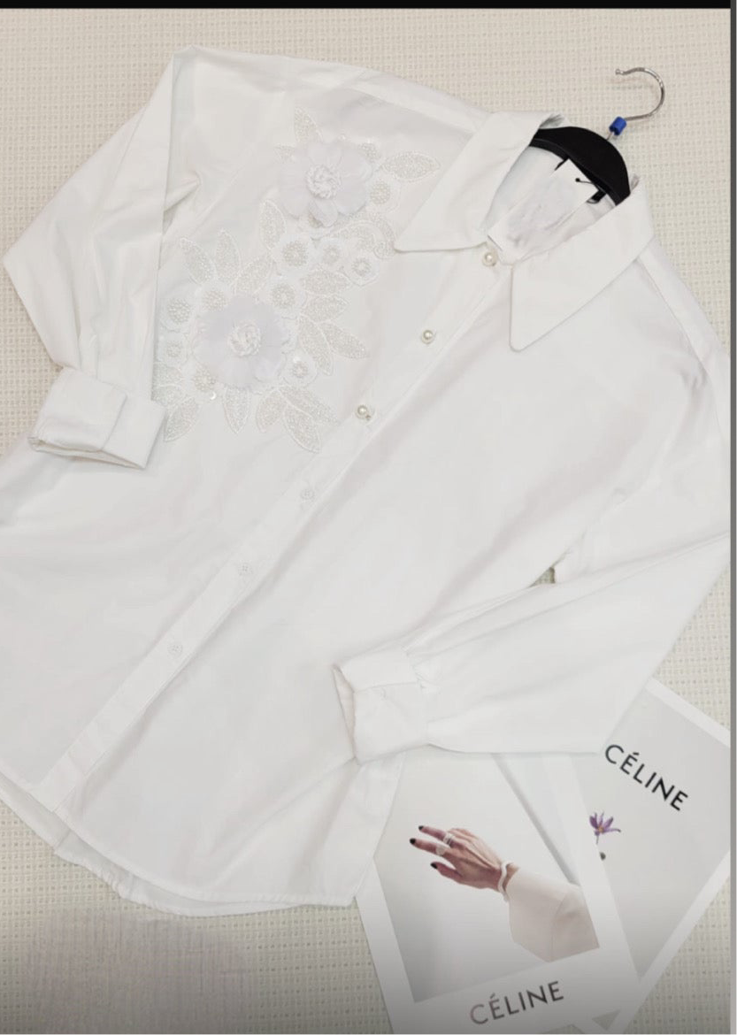 Lady c flower blouse