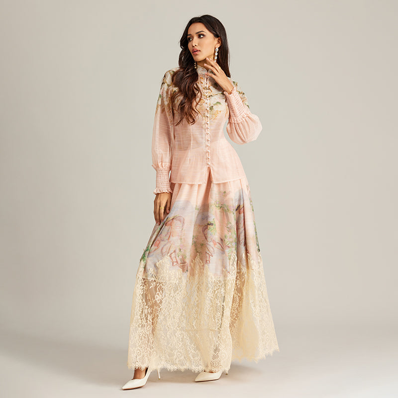 Lace skirt set