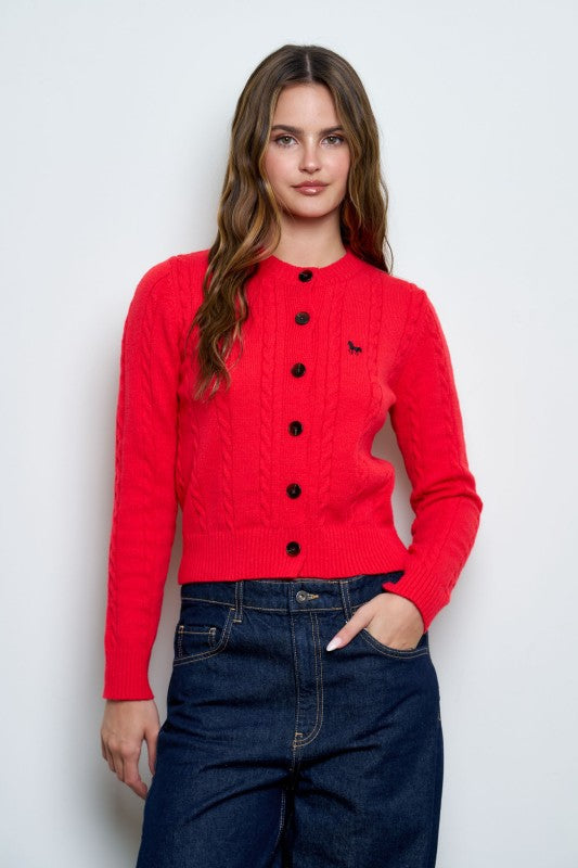 Red horse sweater
