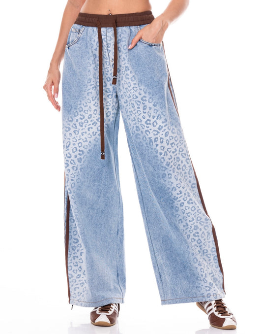 Mocha stripes jeans
