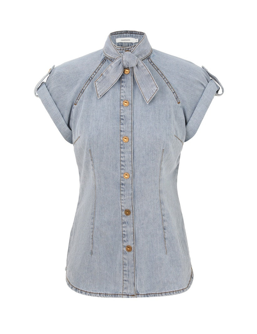 Light denim blouse