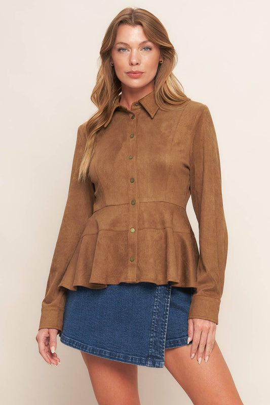 Fama Suede blouse