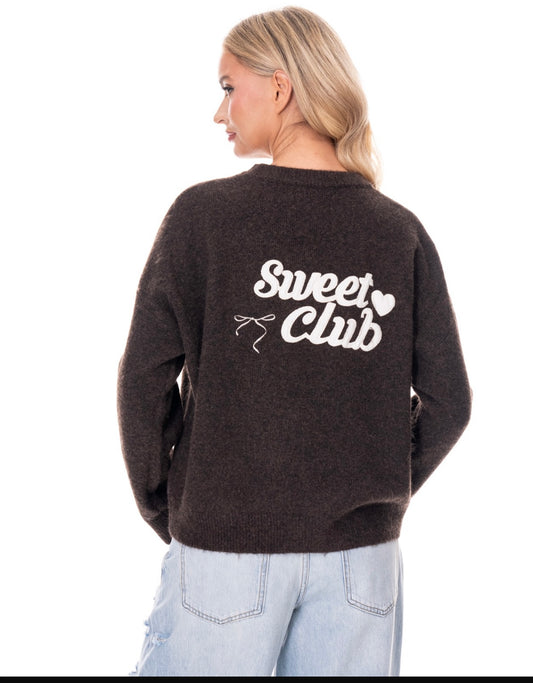 Sweet club sweater