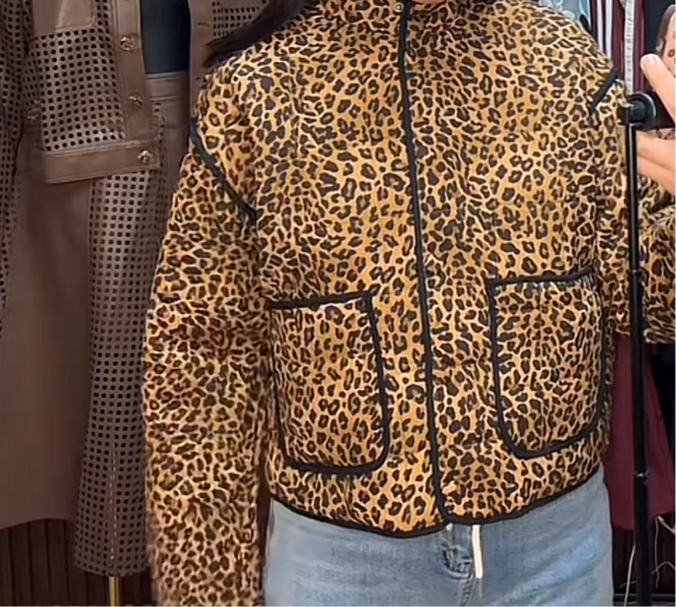 Animal print jacket
