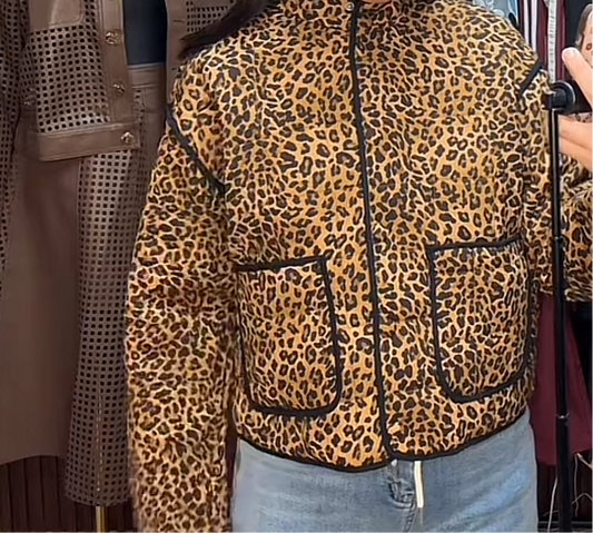Animal print jacket