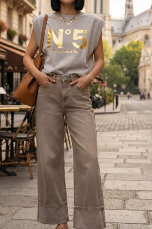 No 5 grey sweater