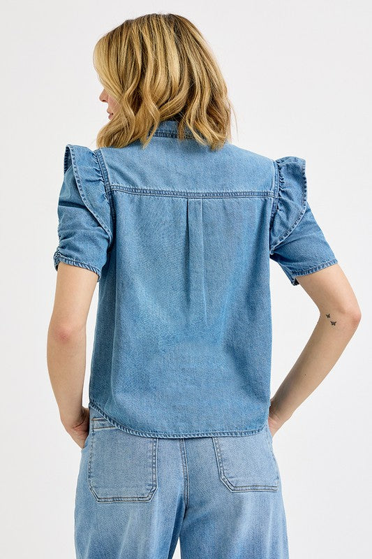 Jessica denim blouse