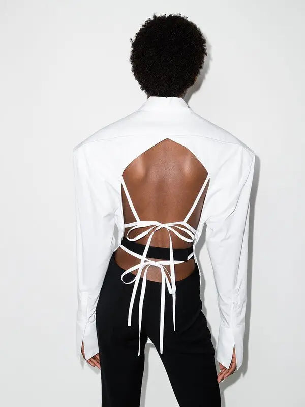 White open blouse