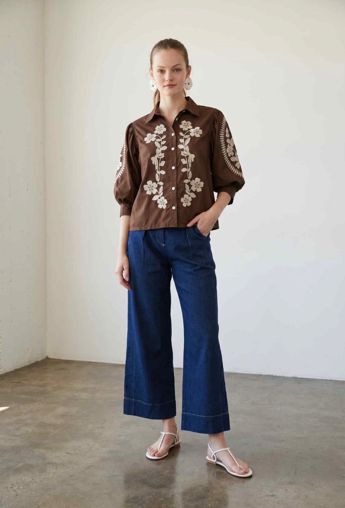 Brown blouse