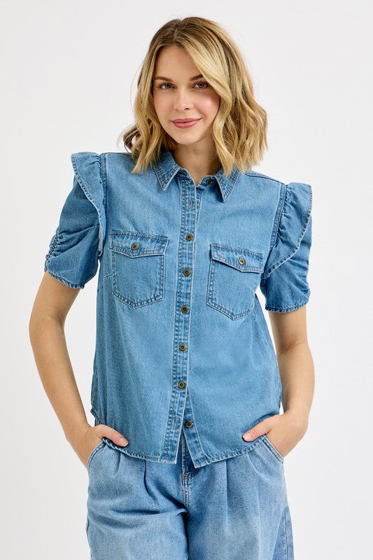 Jessica denim blouse