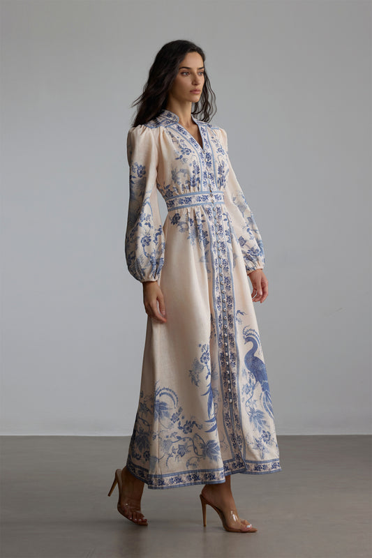 Blue Venetian dress