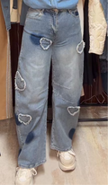 Heart barrel Jean