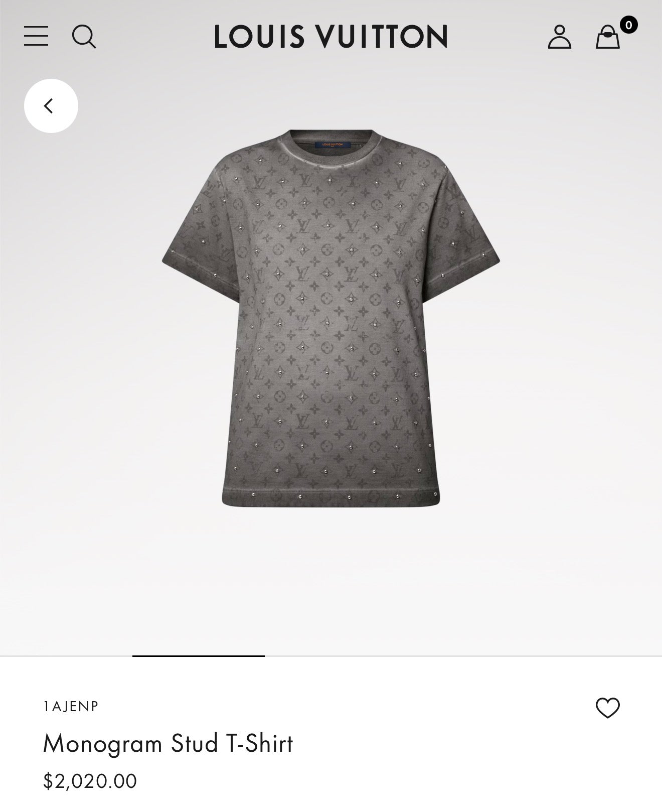 Lv studded shirt