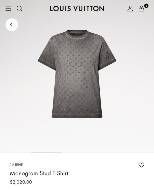 Lv studded shirt
