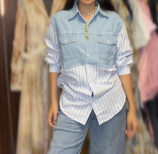 Denim blouse