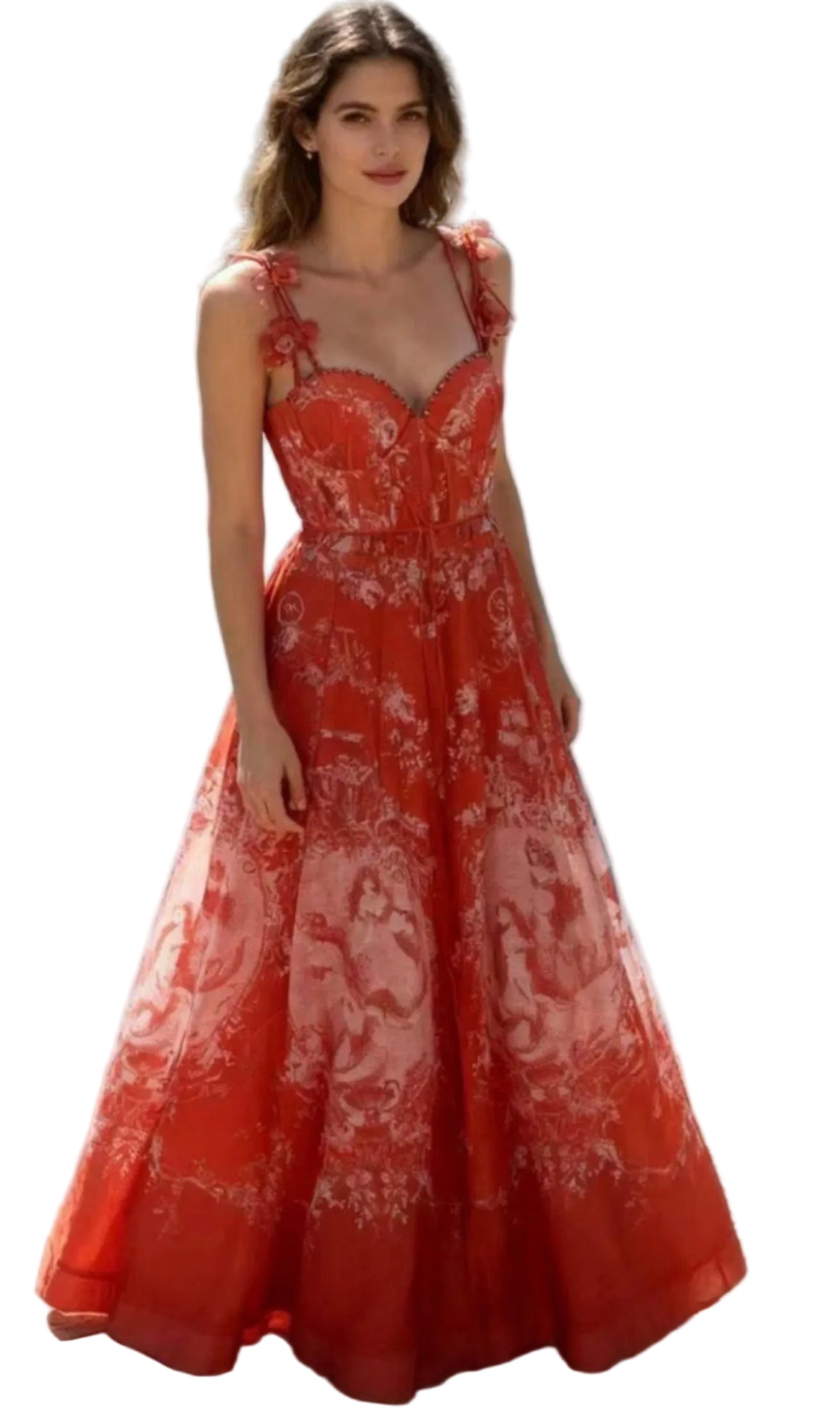 Mermaid red dress