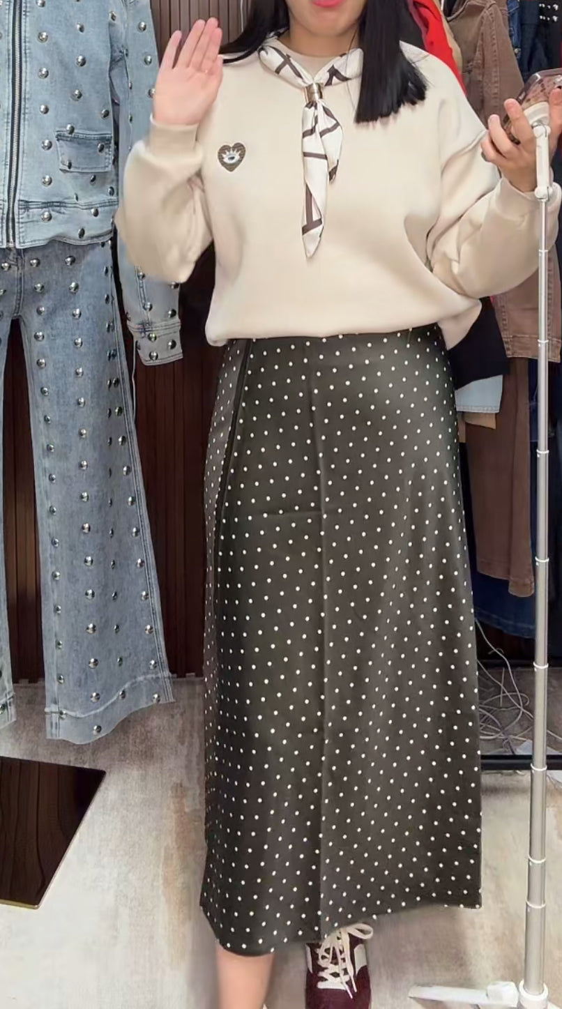 Polka dot skirt