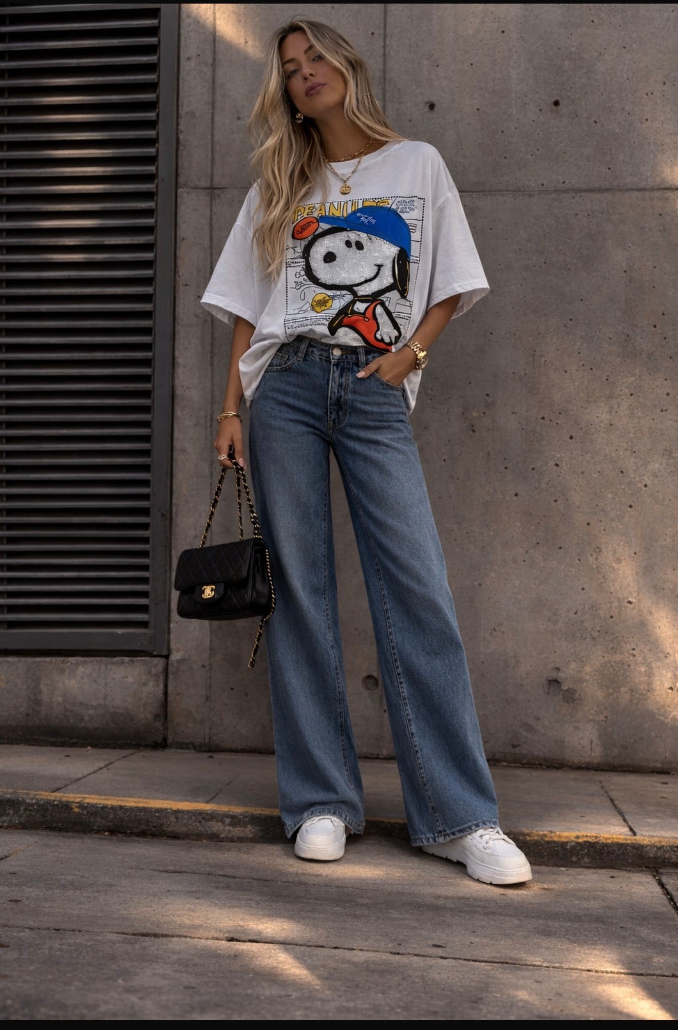 Snoopy white tshirt