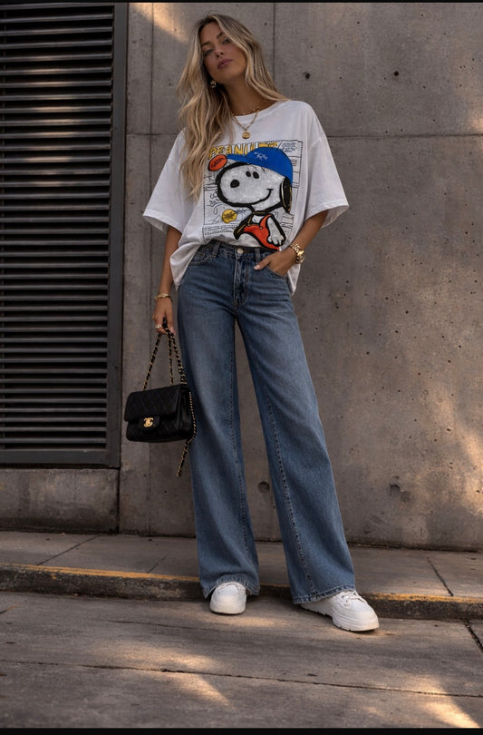 Snoopy white tshirt