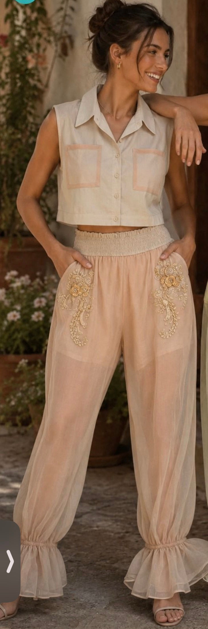 Lace set Biege