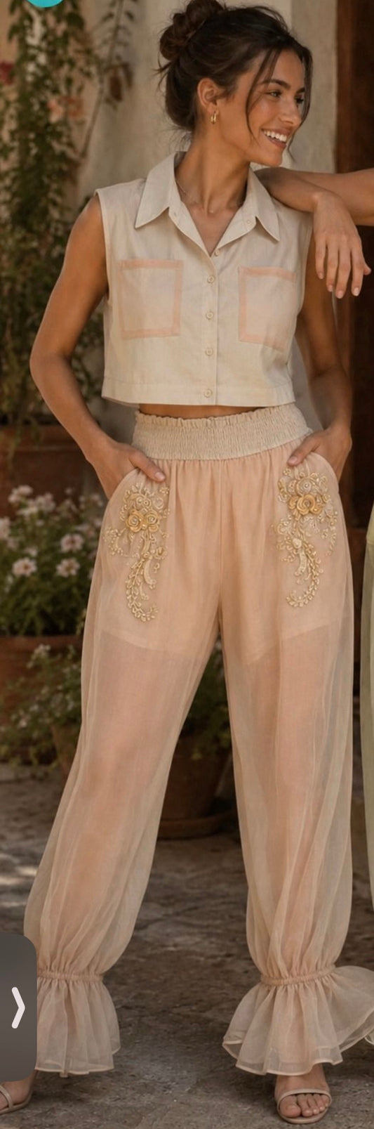 Lace set Biege