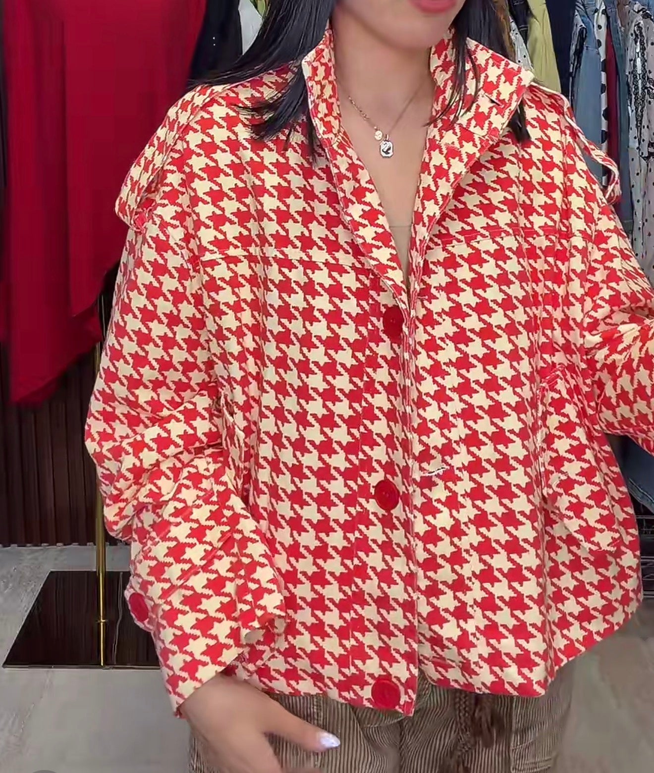 Red jacket