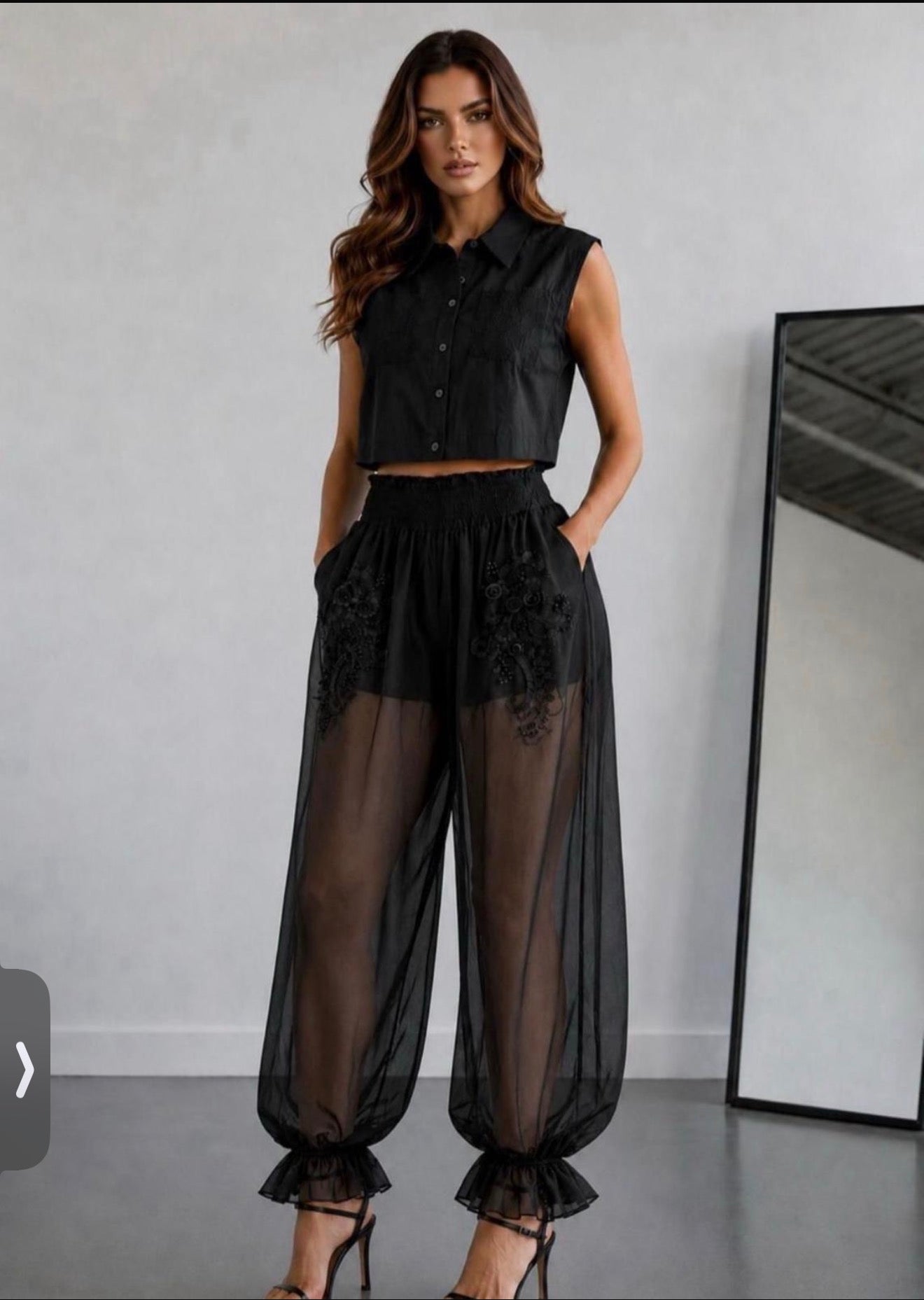 Lace set black